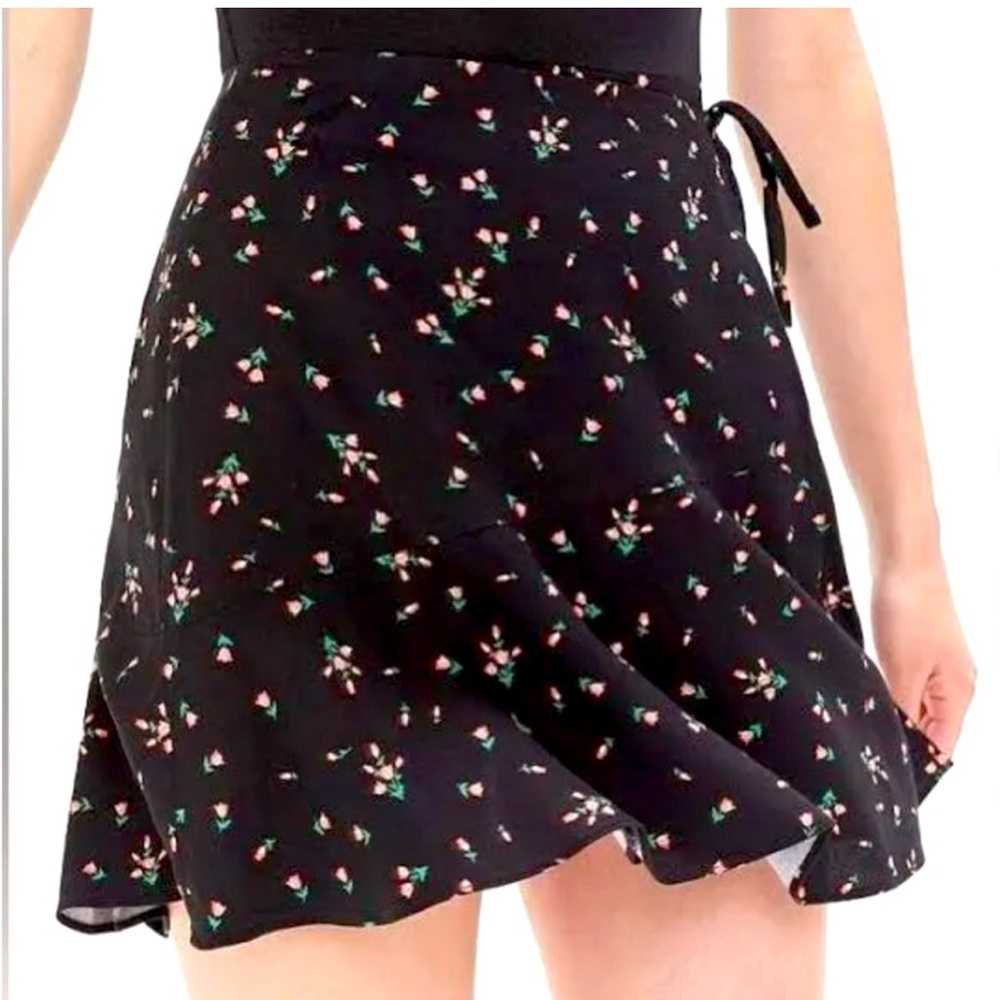 Urban Outfitters floral wrap mini skirt